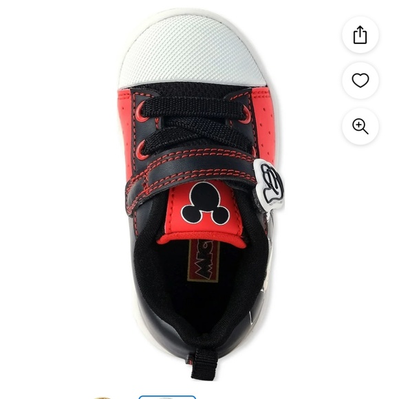 Disney’s Mickey Mouse Baby Boys Court Sneakers Size3 NWT - Picture 12 of 12